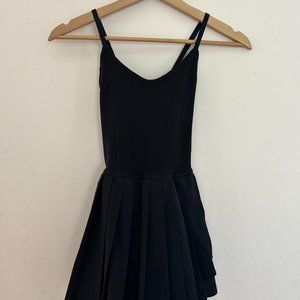 Aerie black pleated active dress XXS
